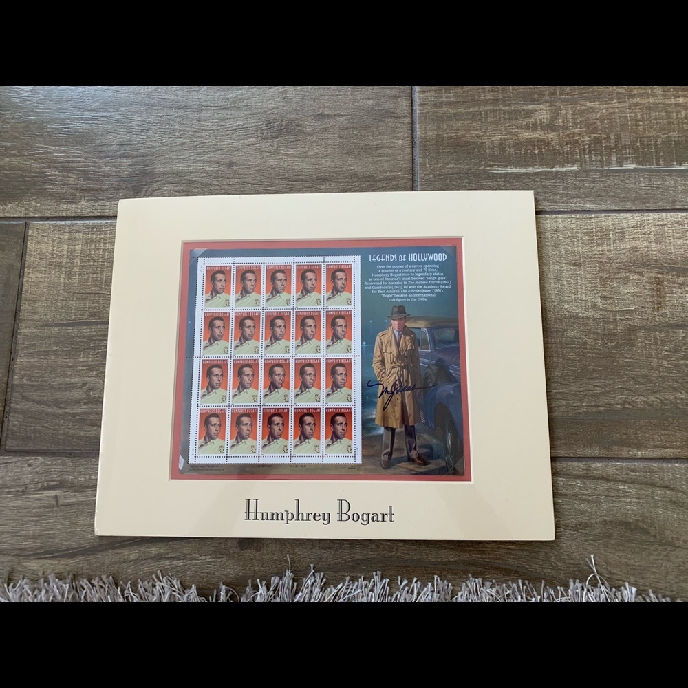 Humphrey Bogart Stamps Signed Michael Deas
